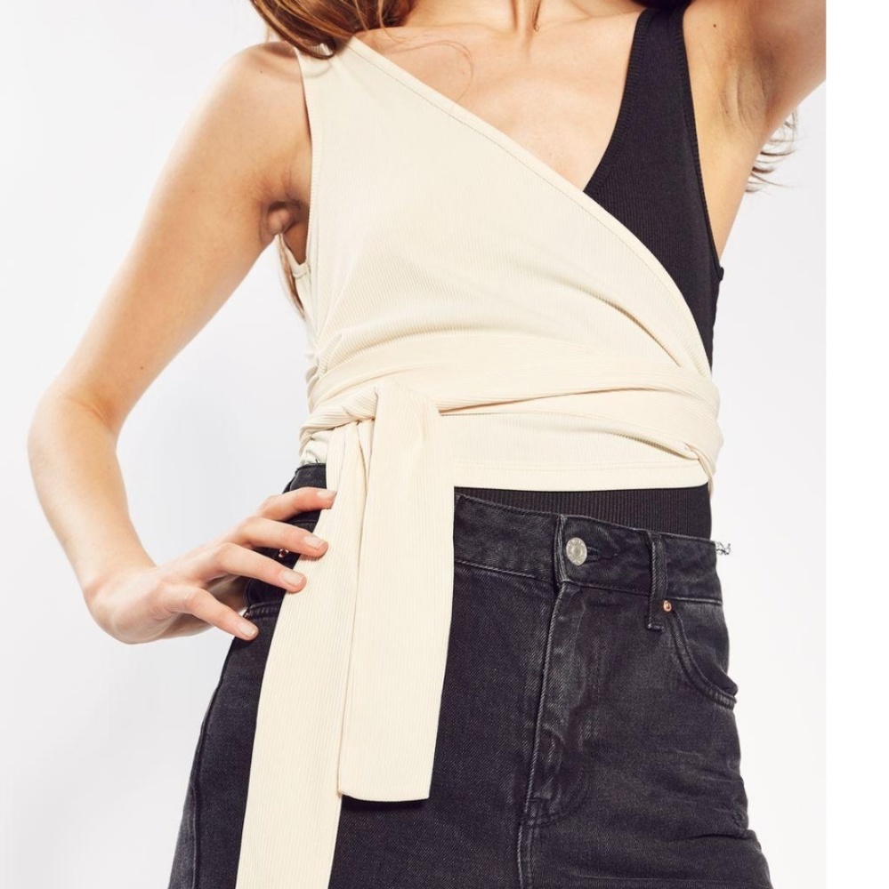 Topshop colorblock bodysuit NWT